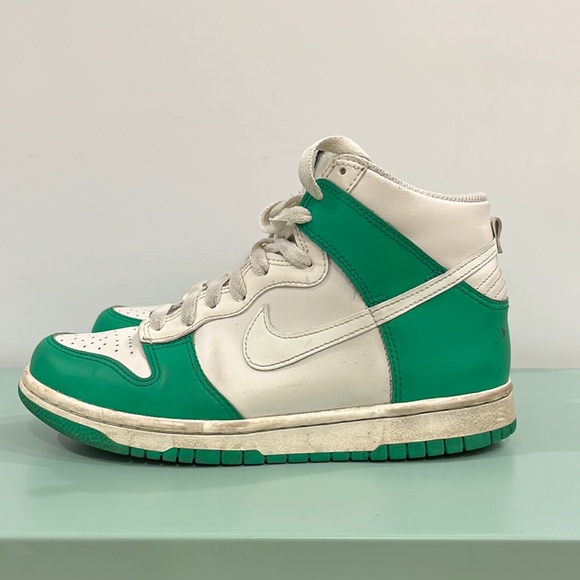 Nike Dunk High White/Green - Picture 2 of 8
